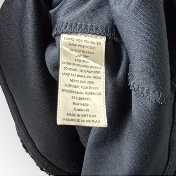 Monteau Navy Blue Lace Dress S - Picture 6 of 7